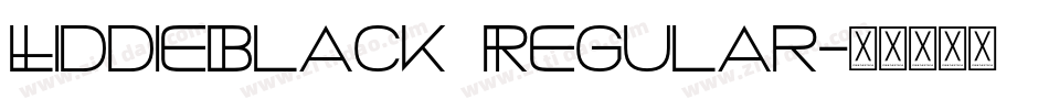 LiddieBlack Regular字体转换